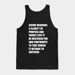 Satire (Original Version) Tank Top